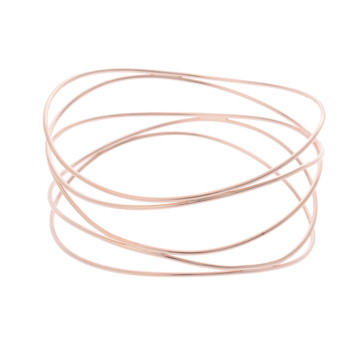 ティファニー ウェーブバングル ミディアム ゴールド K18ピンクゴールド PG レディース ジュエリー 【中古】【jewelry】