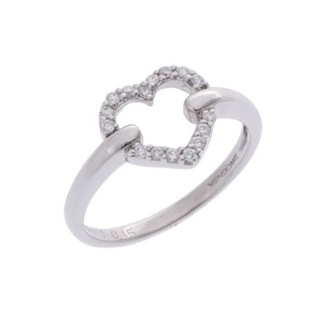 ヴァンドーム ハートリング シルバー Pt950プラチナ レディース ジュエリー 【中古】【jewelry】