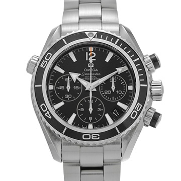 オメガ シーマスター プラネットオーシャン 600 コーアクシャル クロノグラフ 222.30.38.50.01.001 ブラック ユニセックス 時計 【中古】【wristwatch】