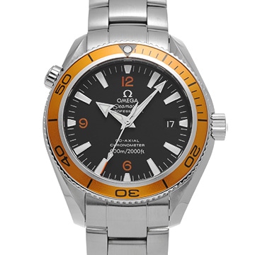オメガ シーマスター プラネットオーシャン 600 コーアクシャル 2209.50 ブラック メンズ 時計 【中古】【wristwatch】