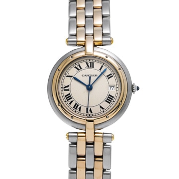 カルティエ パンテール ヴァンドーム LM 183964 アイボリー ユニセックス 時計 【中古】【wristwatch】