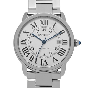 カルティエ ロンドソロ ドゥ カルティエ 42mm W6701011 シルバー メンズ 時計 【中古】【wristwatch】