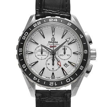オメガ シーマスター アクアテラ コーアクシャル GMT クロノグラフ 231.13.44.52.04.001 ホワイト メンズ 時計 【中古】【wristwatch】