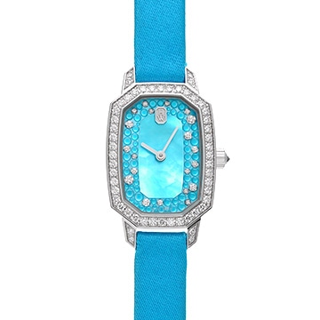 ハリー ウィンストン エメラルド EMEQHM18WW014 ブルーシェル/ダイヤモンド レディース 時計 【中古】【wristwatch】