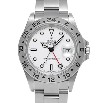 ロレックス エクスプローラーII 16570 ホワイト メンズ 時計 【中古】【wristwatch】