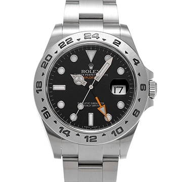 ロレックス エクスプローラーII 216570 ブラック メンズ 時計 【中古】【wristwatch】