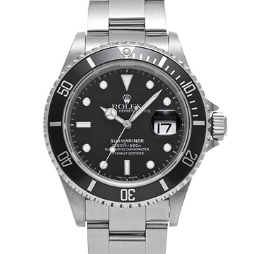 ロレックス サブマリーナ デイト 16610 ブラック メンズ 時計 【中古】【wristwatch】