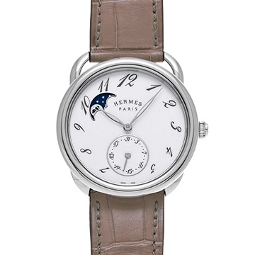 エルメス アルソー AR7M.510.130 ホワイト メンズ 時計 【中古】【wristwatch】
