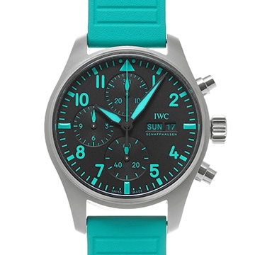 IWC パイロットウォッチ クロノグラフ 41 メルセデス-AMG ペトロナス フォーミュラワンチーム IW388114 ブラック メンズ 時計 【中古】【wristwatch】