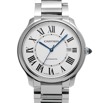 カルティエ ロンド マスト ドゥ カルティエ オンライン限定 WSRN0035 シルバー メンズ 時計 【中古】【wristwatch】