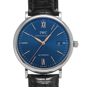 IWC ポートフィノ オートマティック IW356523 ブルー メンズ 時計 【中古】【wristwatch】