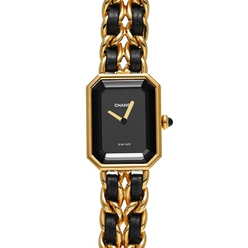 シャネル プルミエール S H0001 ブラック レディース 時計 【中古】【wristwatch】