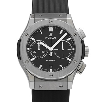 ウブロ クラシックフュージョン クロノグラフ チタニウム 521.NX.1171.RX マットブラック メンズ 時計 【中古】【wristwatch】