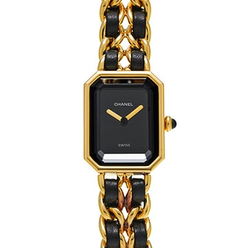シャネル プルミエール S H0001 ブラック レディース 時計 【中古】【wristwatch】