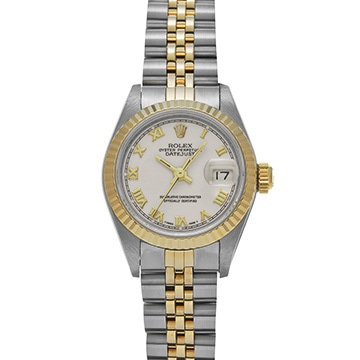 ロレックス デイトジャスト 69173 アイボリーコンピュータ レディース 時計 【中古】【wristwatch】