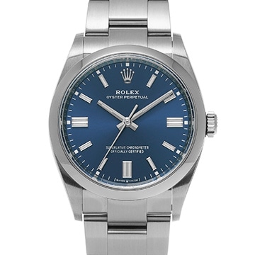 ロレックス オイスターパーペチュアル 36 126000 ブライトブルー メンズ 時計 【中古】【wristwatch】