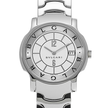 ブルガリ ソロテンポ ST35WSSD ホワイト メンズ 時計 【中古】【wristwatch】