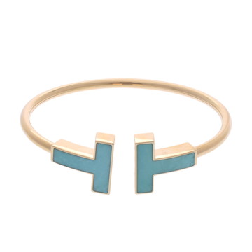 ティファニー Tワイド ワイヤー ブレスレット ゴールド K18イエローゴールド YG レディース ジュエリー 【中古】【jewelry】