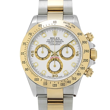 ロレックス コスモグラフ デイトナ 116523G ホワイト/ダイヤモンド メンズ 時計 【中古】【wristwatch】