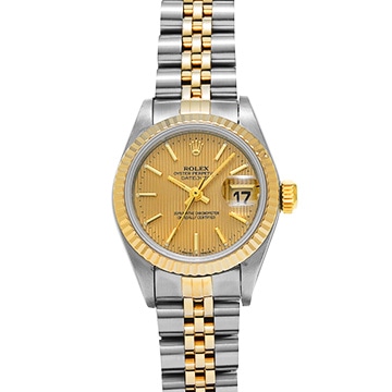 ロレックス デイトジャスト 69173 シャンパンタペストリー レディース 時計 【中古】【wristwatch】