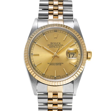 ロレックス デイトジャスト 16233 シャンパン メンズ 時計 【中古】【wristwatch】