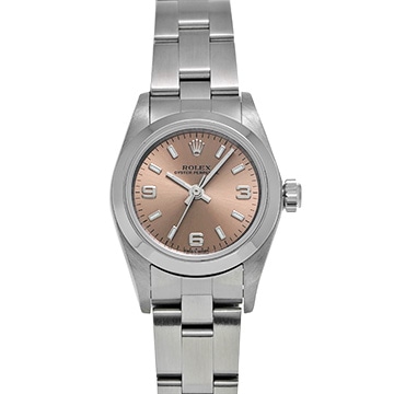 ロレックス オイスターパーペチュアル 76080 ピンク レディース 時計 【中古】【wristwatch】