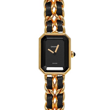 シャネル プルミエール M H0001 ブラック レディース 時計 【中古】【wristwatch】