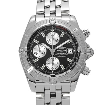 ブライトリング クロノマット エボリューション A156B19PA ブラック/シルバー メンズ 時計 【中古】【wristwatch】