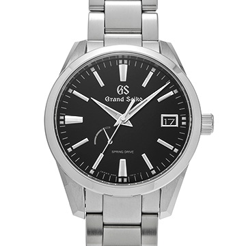 グランドセイコー ヘリテージコレクション スプリングドライブ SBGA301 ブラック メンズ 時計 【中古】【wristwatch】