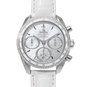 オメガ スピードマスター 38 324.38.38.50.55.001 ホワイトシェル メンズ 時計 【中古】【wristwatch】