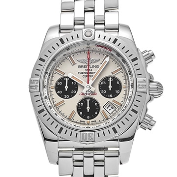 ブライトリング クロノマット 44 エアボーン AB01154G/G786 アイボリー/ブラック メンズ 時計 【中古】【wristwatch】