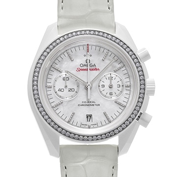 オメガ スピードマスター ダーク サイド オブ ザ ムーン 311.98.44.51.55.001 ホワイトシェル/ダイヤモンド レディース 時計 【中古】【wristwatch】