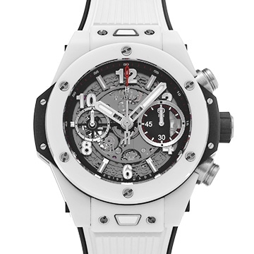 ウブロ ビッグバン ウニコ ホワイトセラミック 441.HX.1170.RX マットブラックスケルトン メンズ 時計 【中古】【wristwatch】