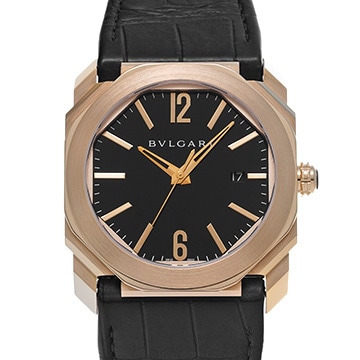 ブルガリ オクト BGOP41G ブラック メンズ 時計 【中古】【wristwatch】