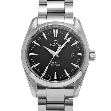 オメガ シーマスター アクアテラ クォーツ 2518.50 ブラック メンズ 時計 【中古】【wristwatch】