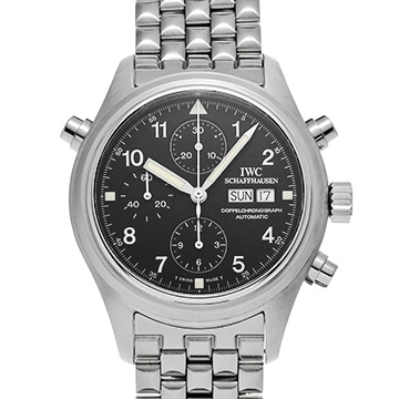 IWC ドッペルクロノ IW371319 ブラック メンズ 時計 【中古】【wristwatch】