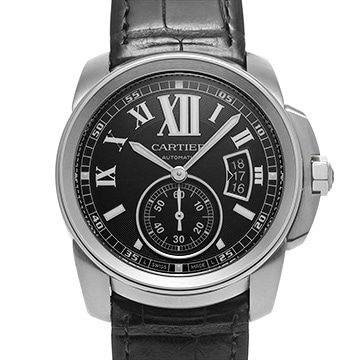 カルティエ カリブル ドゥ カルティエ W7100041 ブラック メンズ 時計 【中古】【wristwatch】