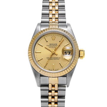 ロレックス デイトジャスト 69173 シャンパン レディース 時計 【中古】【wristwatch】