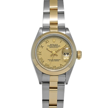 ロレックス デイトジャスト 69163 シャンパン レディース 時計 【中古】【wristwatch】