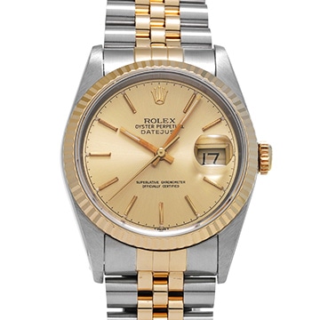ロレックス デイトジャスト 16233 シャンパン メンズ 時計 【中古】【wristwatch】