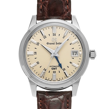 グランドセイコー ヘリテージコレクション GMT SBGM221 アイボリー メンズ 時計 【中古】【wristwatch】
