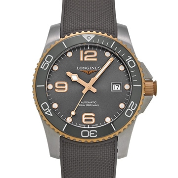 ロンジン ハイドロコンクエスト L3.781.3.78.9 グレー メンズ 時計 【中古】【wristwatch】