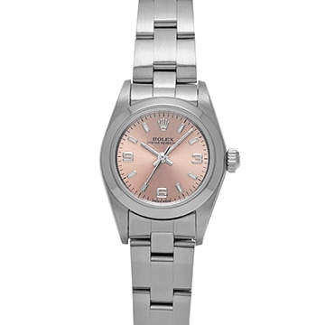 ロレックス オイスターパーペチュアル 76080 ピンク レディース 時計 【中古】【wristwatch】