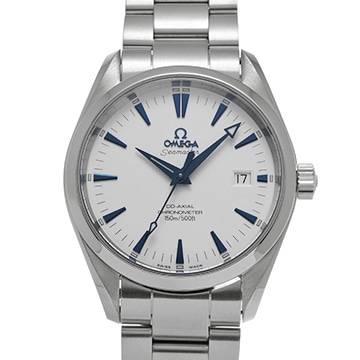 オメガ シーマスター アクアテラ コーアクシャル 2503.33 ホワイト メンズ 時計 【中古】【wristwatch】