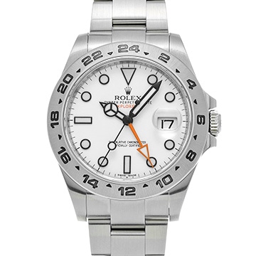 ロレックス エクスプローラーII 216570 ホワイト メンズ 時計 【中古】【wristwatch】