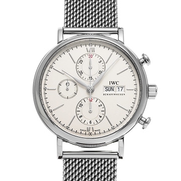 IWC ポートフィノ クロノグラフ IW391007 シルバー メンズ 時計 【中古】【wristwatch】