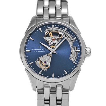 ハミルトン ジャズマスター オープンハート オート  H32215141 ブルー メンズ 時計 【中古】【wristwatch】