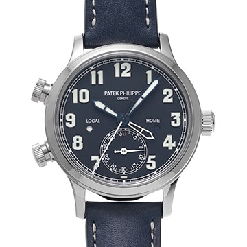 パテック フィリップ カラトラバ パイロット トラベルタイム 7234G-001 ブルー レディース 時計 【中古】【wristwatch】