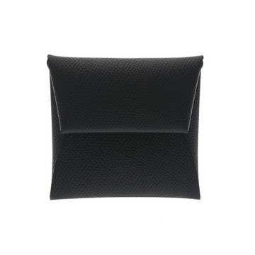 エルメス バスティア ブラック ヴォーエプソン ユニセックス 財布 【未使用】【purse】