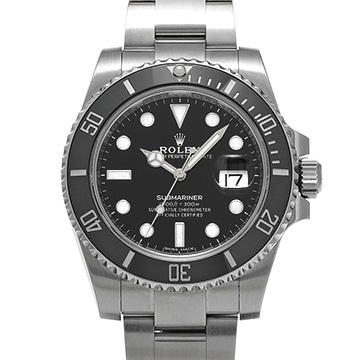 ロレックス サブマリーナ デイト 116610LN ブラック メンズ 時計 【中古】【wristwatch】
